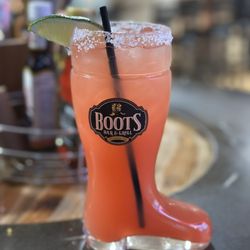 Boots Bar & Grill - Strawberry Margarita - double!