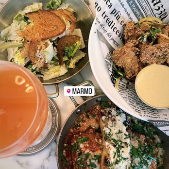 Marmo - Chicken, meatballs, ceaser salad - Italian Near Me - Houston, Texas