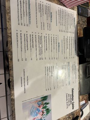Menu photo 1 Vietnamese Cuisine Restaurant Evansville, IN