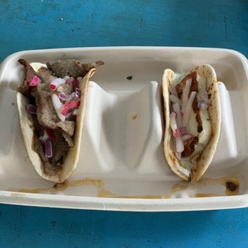 Evette’s - Gyro Taco, Halloumi Taco both with no tabbouleh because I don't do cilantro and they confirmed it's in there. - Mediterranean Near Me - Chicago, Illinois