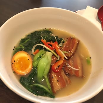 Reren Lamen & Bar - The signature lamen with pork belly, egg, and greens. - Ramen Near Me - Washington, DC, District of Columbia
