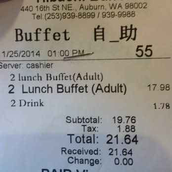 Hibachi Buffet - So disappointed in our lunch. I talked to them several times about how cold the food was. The manager wouldn't give us a refund. - Buffets Near Me - Auburn, Washington Hibachi Buffet - So disappointed in our lunch. I talked to them several times about how cold the food was. The manager wouldn't give us a refund. - Buffets Near Me - Auburn, Washington