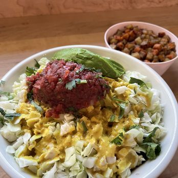 Active Culture - Wholesome Bowl with
organic brown rice, organic black and red beans, cheddar cheese, green cabbage, salsa, avocado, cilantro, seasoning, - Vegetarian Near Me - Novato, California Active Culture - Wholesome Bowl with
organic brown rice, organic black and red beans, cheddar cheese, green cabbage, salsa, avocado, cilantro, seasoning, - Vegetarian Near Me - Novato, California