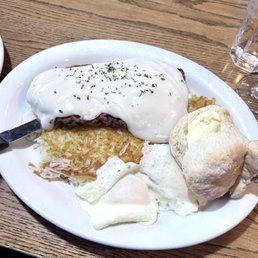 Country Fried Steak and Eggs