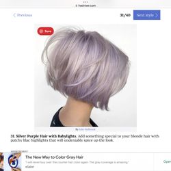Salon Piper Glen - What I asked for