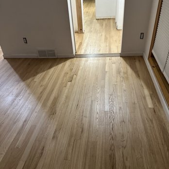 Fournier Flooring & Trim - Walnut tie board and new hardwood to lace in with where there was tile - Flooring Near Me Fournier Flooring & Trim - Walnut tie board and new hardwood to lace in with where there was tile - Flooring Near Me