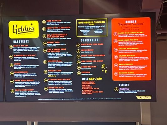 Menu photo 2 Goldie's Charlotte, NC Menu photo 2 Goldie's Charlotte, NC