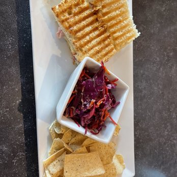 Benny's Bistro - ham and cheese panini with coke slaw - New American Near Me - Helena, Montana