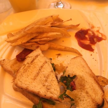 Victory Garden Cafe - Grilled chicken sandwich my favorite part of the $10. Brunch menu - Greek Near Me - Astoria, New York Victory Garden Cafe - Grilled chicken sandwich my favorite part of the $10. Brunch menu - Greek Near Me - Astoria, New York