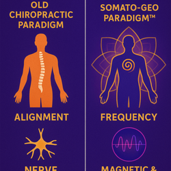 Naumov Health: Chiropractic & Life Enhancement Center - This diagram visually compares the Old Chiropractic Paradigm with our innovative approach: The Somato-Geo Paradigm™...