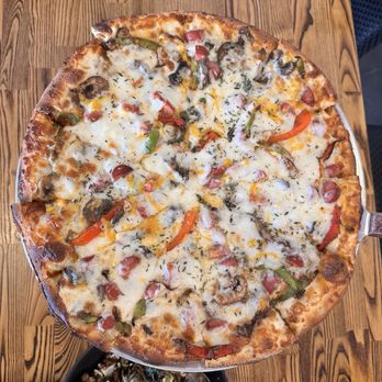 The Pizza Taproom - Sausage and cheddar pizza - Pizza Near Me - La Jolla, California The Pizza Taproom - Sausage and cheddar pizza - Pizza Near Me - La Jolla, California