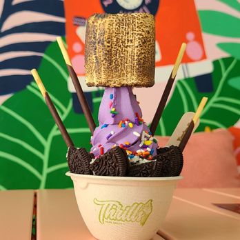 Thrills Soft Serve - Ube smores - Ice Cream & Frozen Yogurt Near Me - Honolulu, Hawaii Thrills Soft Serve - Ube smores - Ice Cream & Frozen Yogurt Near Me - Honolulu, Hawaii