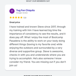 Stephen Cooper Training - More reviews