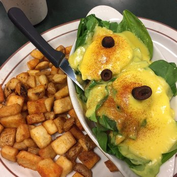 Egg Works - Veggie Benedict with potatoes - Breakfast & Brunch Near Me - Las Vegas, Nevada Egg Works - Veggie Benedict with potatoes - Breakfast & Brunch Near Me - Las Vegas, Nevada