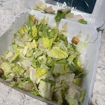 Buffalo Wild Wings - The Caesar Salad. At least they got the request to leave the chicken on the side correct. - American Near Me - Milford, Connecticut