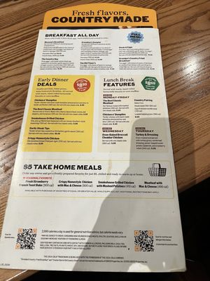Menu photo 4 Cracker Barrel Old Country Store Hamburg, PA