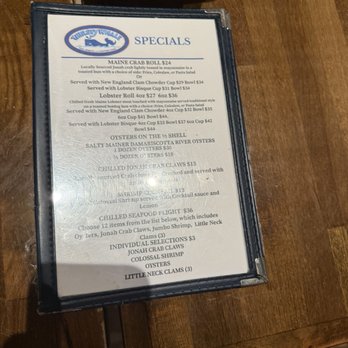 Thirsty Whale - Menu with Specials - American Near Me - Bar Harbor, Maine
