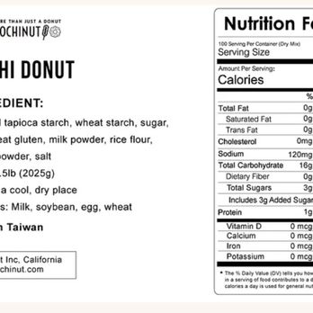 Mochinut Vacaville - Mochi donut nutrition facts are not too helpful. Is 20g a donut? - Donuts Near Me - Vacaville, California