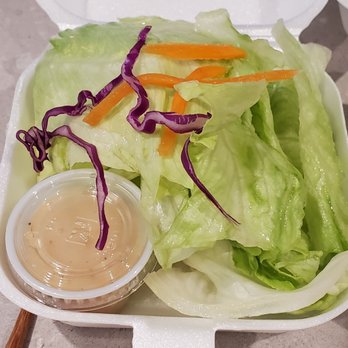 Acacia Teriyaki - Simple salad with thousand island dressing - Japanese Near Me - Redmond, Washington