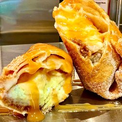 Crème brûlée cheesecake chimichanga!