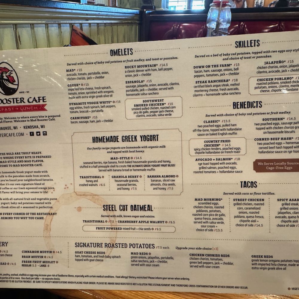 Mad Rooster Cafe - Milwaukee - menu - Cafes Near Me - West Milwaukee, Wisconsin Mad Rooster Cafe - Milwaukee - menu - Cafes Near Me - West Milwaukee, Wisconsin