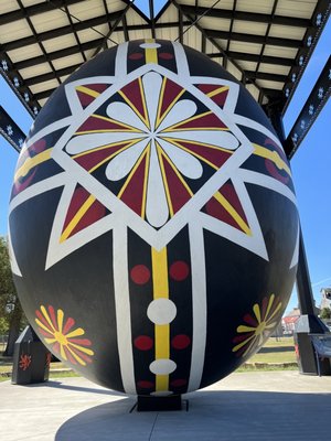 Worlds Largest Hand Painted Czech Egg by null