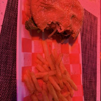 Thirsty’s Bistro - Burger and fries (I got excited and bit into the burger before I took a picture lol) - Juice Bars & Smoothies Near Me - Wilton Manors, Florida Thirsty’s Bistro - Burger and fries (I got excited and bit into the burger before I took a picture lol) - Juice Bars & Smoothies Near Me - Wilton Manors, Florida