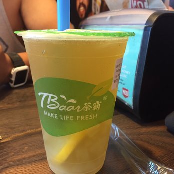 TBaar - Lemon green tea with a bit of added honey. Free check-in: aloe. - Bubble Tea Near Me - Cerritos, California