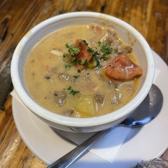The Back Porch - Cheeseburger Chowder - Burgers Near Me - Longwood, Florida The Back Porch - Cheeseburger Chowder - Burgers Near Me - Longwood, Florida