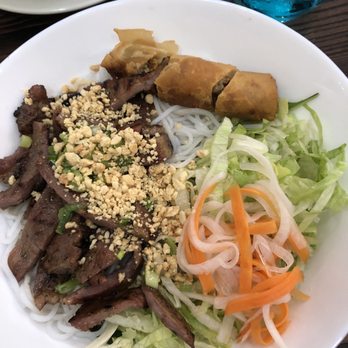 Pho Saigon - #9 vermicelli with grilled pork and spring roll - Soup Near Me - Dover, Delaware