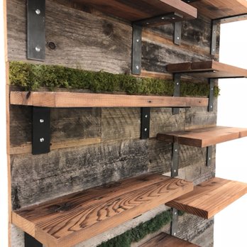StatusWood - Design wall display / rustic wood and shelves - Furniture Stores Near Me - Hayward, California