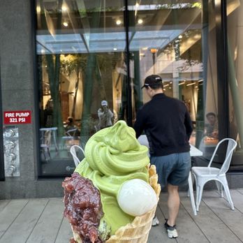 Nana’s Green Tea - matcha soft serve with mochi and red beans - Japanese Near Me - Seattle, Washington Nana’s Green Tea - matcha soft serve with mochi and red beans - Japanese Near Me - Seattle, Washington