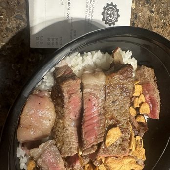 Teppanyaki Farmer - Rib eye steak medium rare it was good on top but medium under.. - Teppanyaki Near Me - Honolulu, Hawaii Teppanyaki Farmer - Rib eye steak medium rare it was good on top but medium under.. - Teppanyaki Near Me - Honolulu, Hawaii