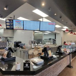 Menu and front counter Menu and front counter