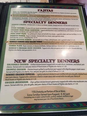 Menu photo 7 Garcia's Mexican Restaurant Schertz, TX Menu photo 7 Garcia's Mexican Restaurant Schertz, TX
