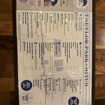 Treylor Park - Hitch - Drink Menu - New American Near Me - Savannah, Georgia