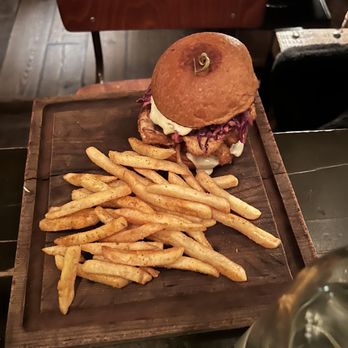 The Bedford - Pickle Back Fried Chicken Sandwich - New American Near Me - Brooklyn, New York