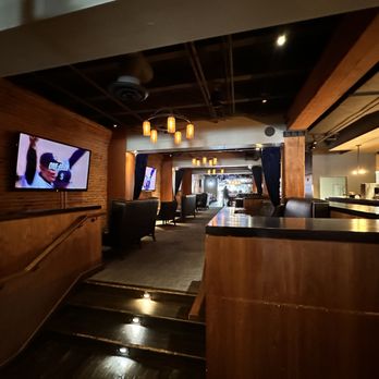 Press Box - a view of the press box from the bar - Sports Bars Near Me - Seattle, Washington