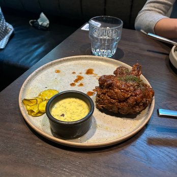 Published on Main - Awesome fried chicken - nice pickled cucummber! - Tapas/Small Plates Near Me - Vancouver, British Columbia Published on Main - Awesome fried chicken - nice pickled cucummber! - Tapas/Small Plates Near Me - Vancouver, British Columbia