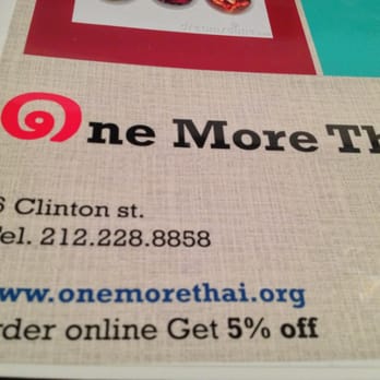 One More Thai - Ill be back - Thai Near Me - New York, New York One More Thai - Ill be back - Thai Near Me - New York, New York