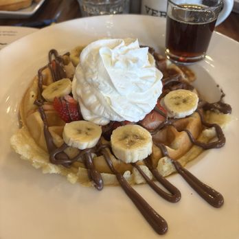 The Grill at Point Pinos - Adult's fruit waffles. - Breakfast & Brunch Near Me - Pacific Grove, California The Grill at Point Pinos - Adult's fruit waffles. - Breakfast & Brunch Near Me - Pacific Grove, California