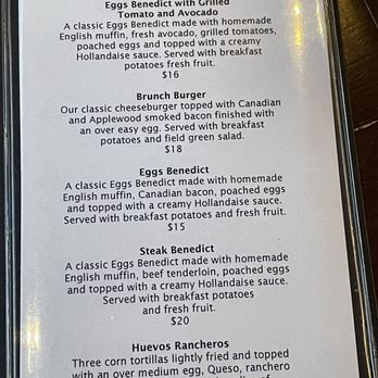 J. Alexander’s San Antonio La Cantera - The brunch menu - New American Near Me - San Antonio, Texas