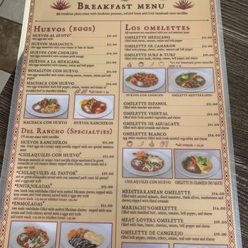 Mariachi's Authentic Mexican Restaurant - Breakfast menu - Mexican Near Me - Kapaa, Hawaii Mariachi's Authentic Mexican Restaurant - Breakfast menu - Mexican Near Me - Kapaa, Hawaii