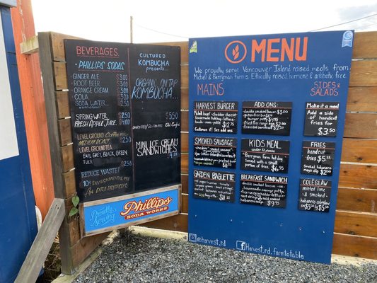 Menu photo 1 Harvest Rd Saanichton, BC