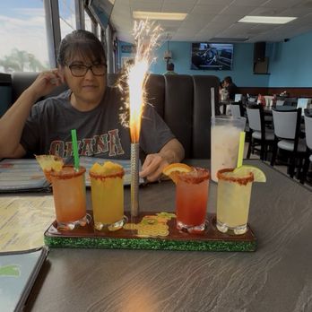 El Coco Loco Modesto - Margarita flight with a sparkle - Seafood Near Me - Modesto, California