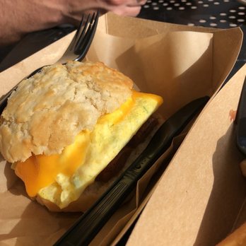 Brass Tacks Coffee - Breakfast Biscuits with link sausage - Coffee & Tea Near Me - Jacksonville, Florida