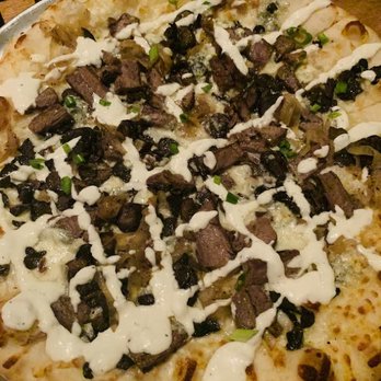 Pies & Pints - Steak and Mushroom Pizza Pie - Pizza Near Me - Columbus, Ohio Pies & Pints - Steak and Mushroom Pizza Pie - Pizza Near Me - Columbus, Ohio