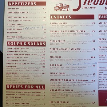 Steuben's Uptown - Menu October 2025 - Diners Near Me - Denver, Colorado