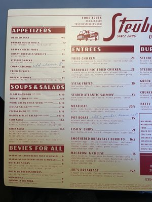 Menu photo 7 Steuben's Uptown Denver, CO Menu photo 7 Steuben's Uptown Denver, CO