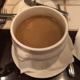 Lobster bisque... more like lobster gravy.